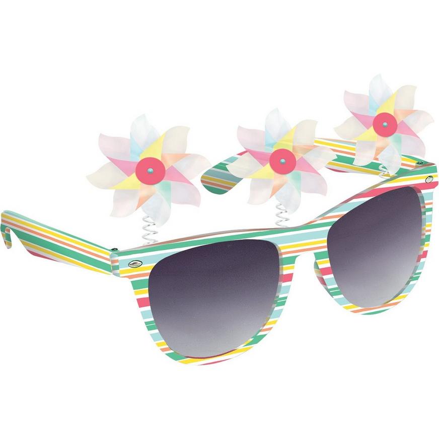 Adult Iridescent Pinwheel Sunglasses