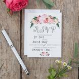 Ginger Ray Floral Boho Wedding RSVP Cards 10ct