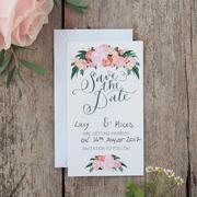 Ginger Ray Floral Boho Wedding Save The Date Cards 10ct