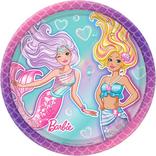 Iridescent Barbie Mermaid Lunch Plates 8ct