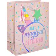 Medium Glossy Magical Unicorn Birthday Gift Bag