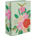 Large Glossy 3D Pink Floral Gift Bag