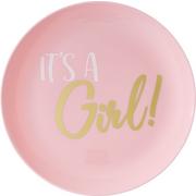 It's a Girl Premium Plastic Lunch Plates 20ct