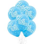 Blue Hello World Balloons 15ct