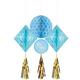Blue and Metallic Gold It's a Boy Honeycomb Decorations 3ct