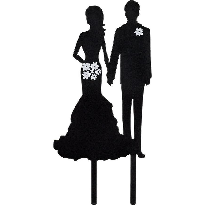 I Love You I Know Cake Topper Couple Silhouette Anniversary Wedding Cake Topper 