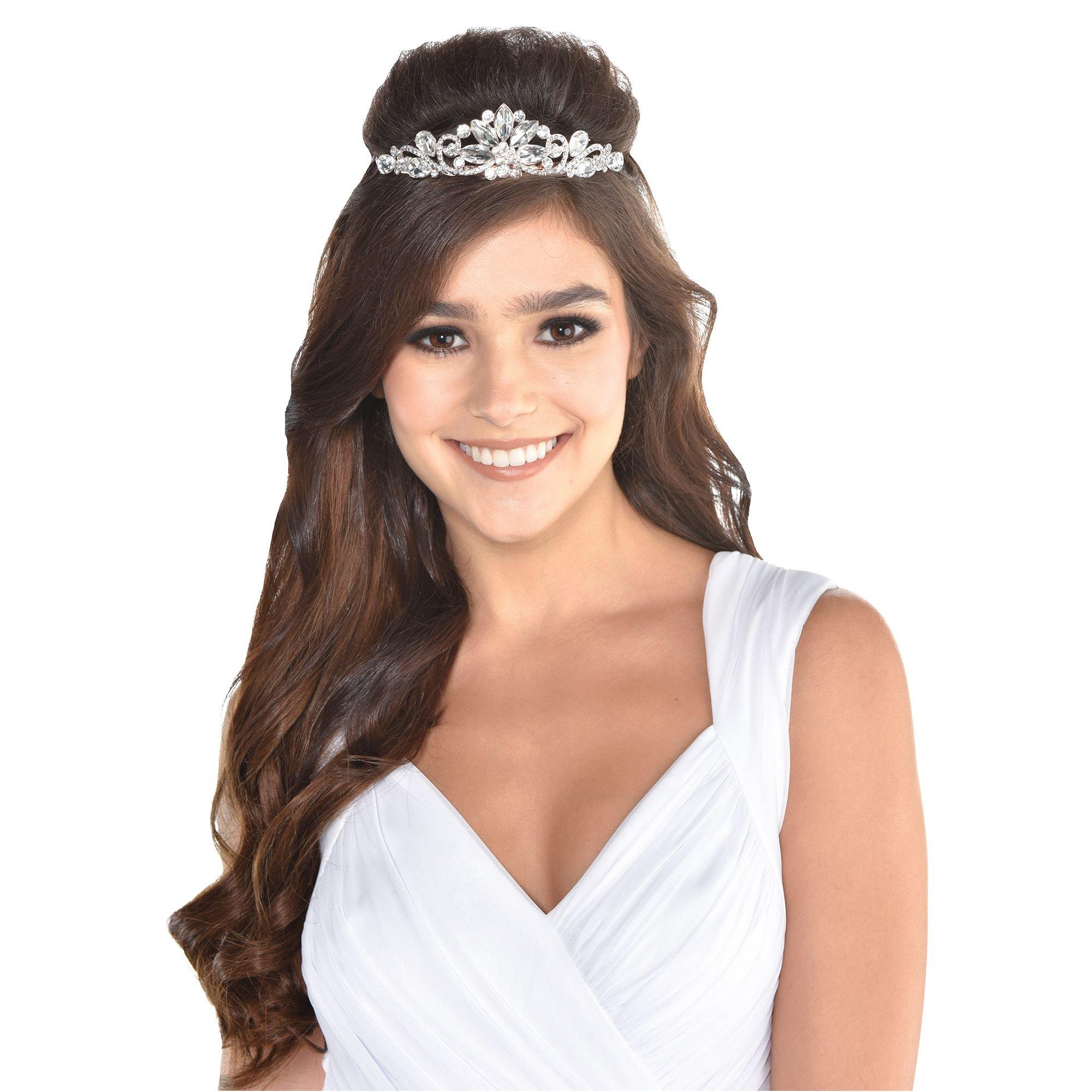 Rose Gold Tiara 4 1 2in x 1 1 2in Party City