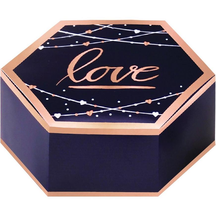 Navy Love Favor Boxes 8ct