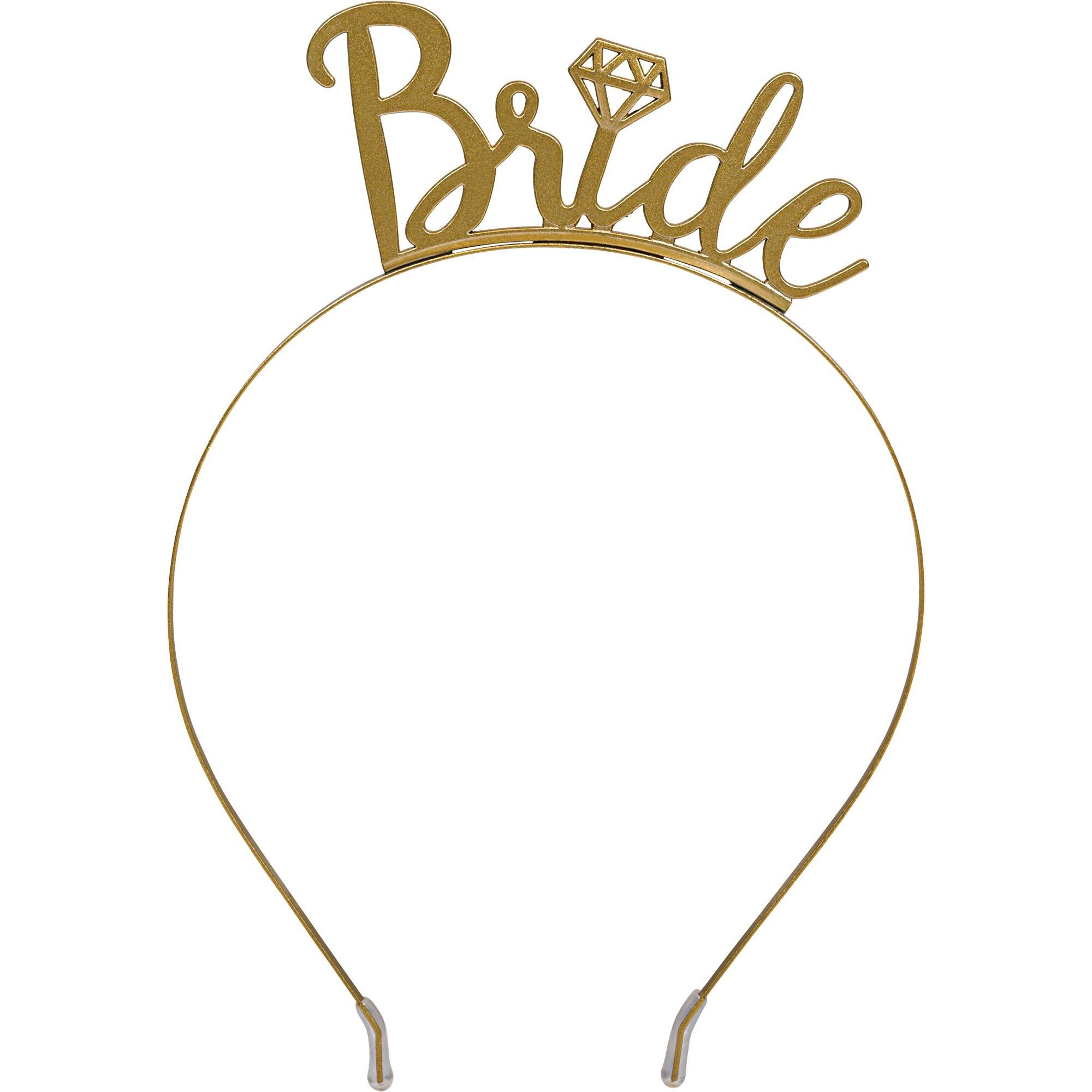 Metallic Gold Bride Headband | Party City