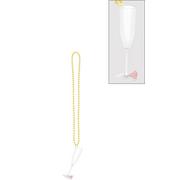 Bachelorette Champagne Shot Glass Necklace