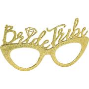 Gold Glitter Bride Tribe Glasses 6ct