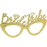 Gold Glitter Bride Tribe Glasses 6ct