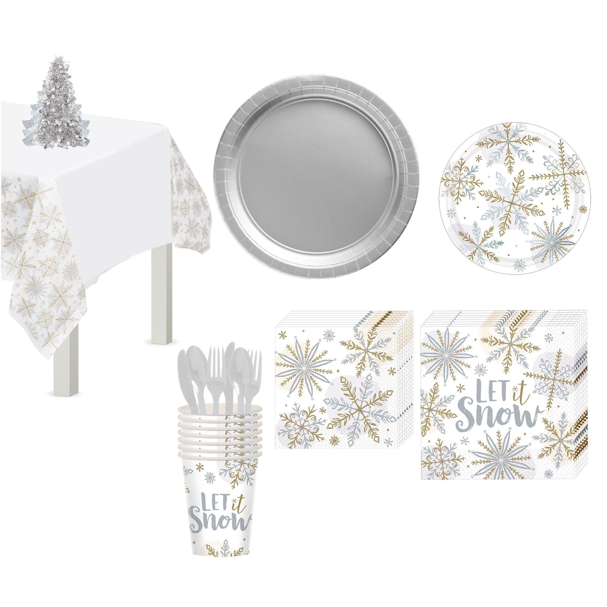 Sparkling Snowflake Party Kit for 16 Guests
