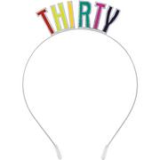 Multicolor 30th Birthday Headband