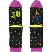 Multicolor 50th Birthday Crew Socks
