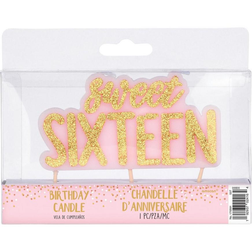 CAKE TOPPER SWEET "16" Birthday years Special Pink Pretty Party    4-1 