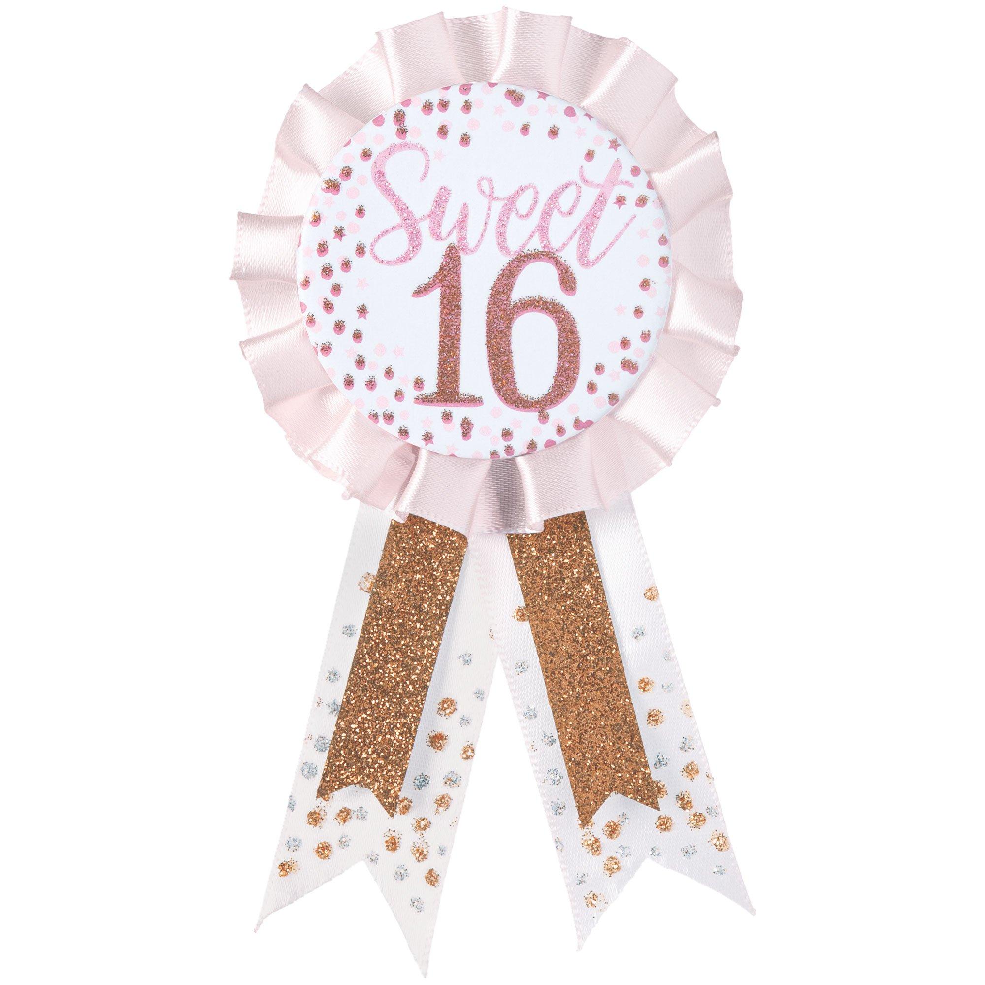 Happy Birthday Ribbon Personalised - Rose Gold Foil Writing