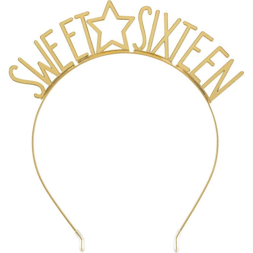 Gold Star Sweet Sixteen Birthday Headband