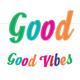 Good Vibes 70s Letter Banner