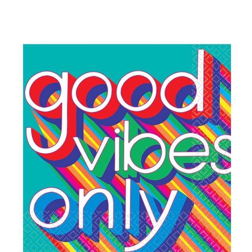 Good Vibes 70s Lunch Napkins 16ct