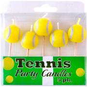 Tennis Ball Toothpick Candles 5ct