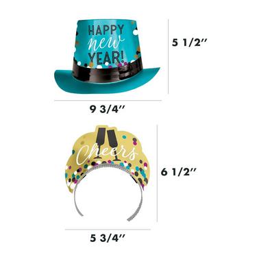 Kit for 400 - Colorful & Opulent Affair New Year's Eve Party Kit, 800pc
