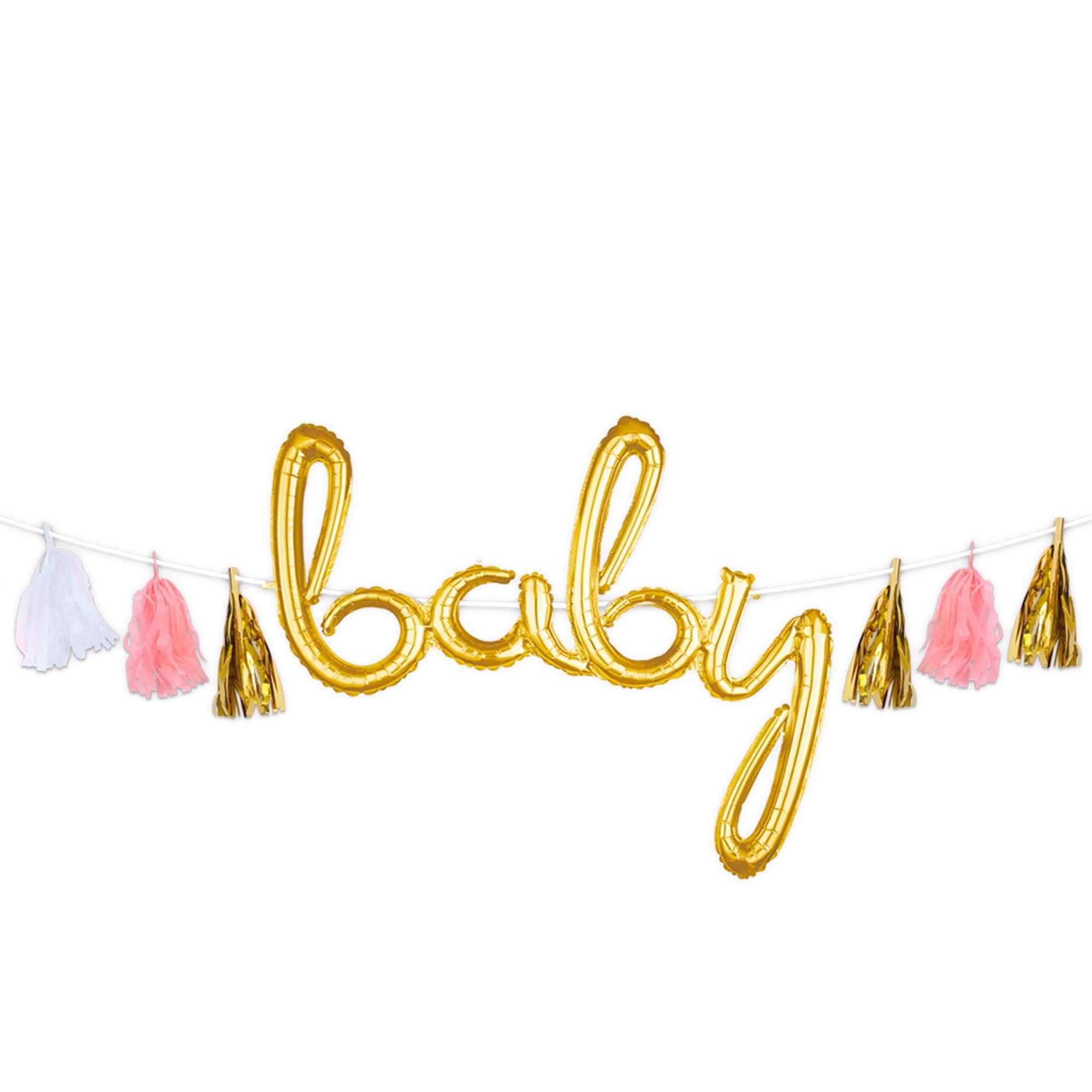 Create Your Own Gold & Pink Tassel Garland