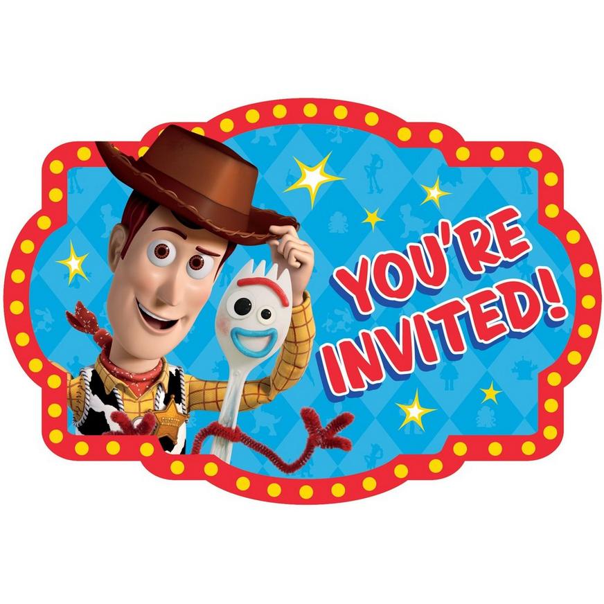 Toy Story 4 Invitations 8ct