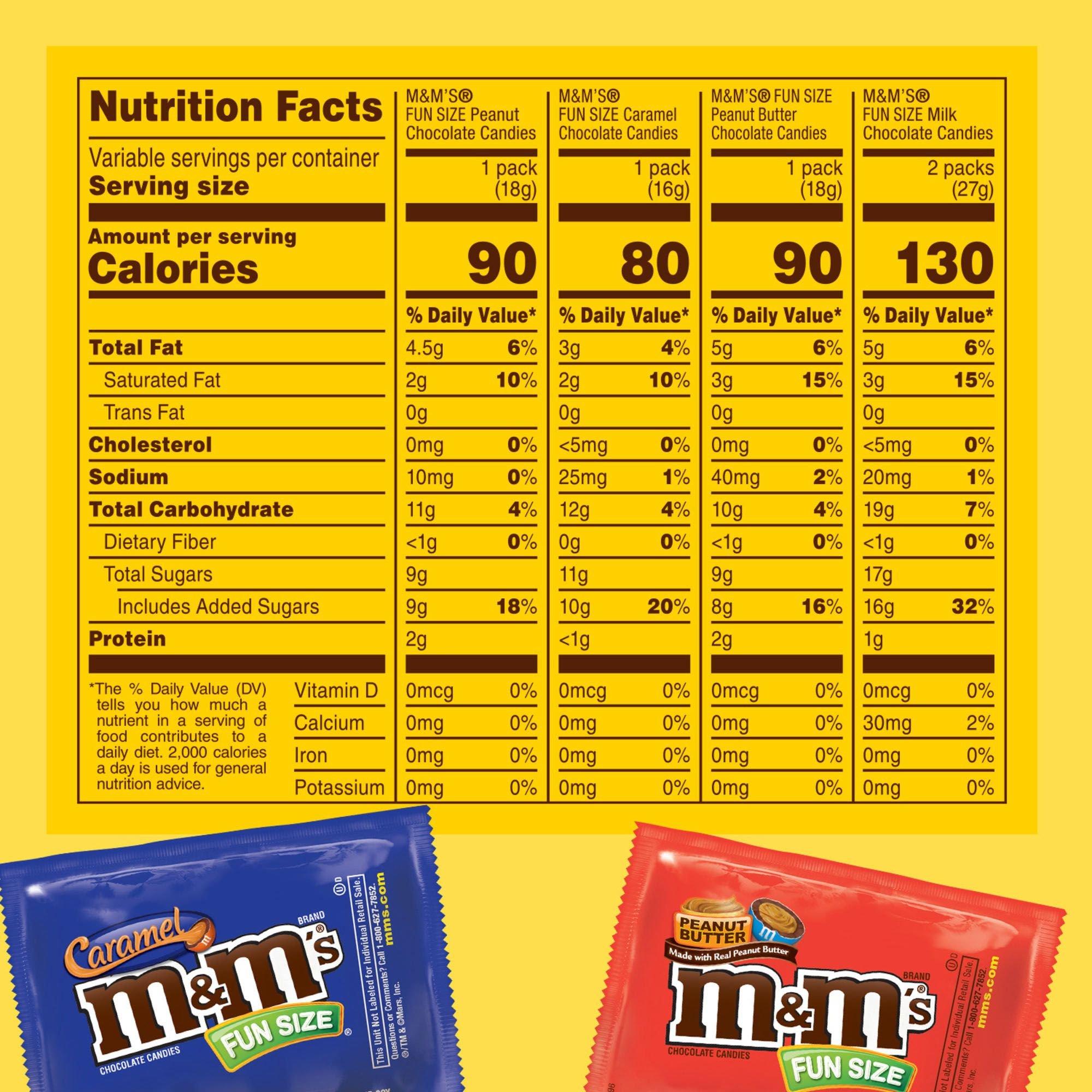 bag peanut m&ms nutrition