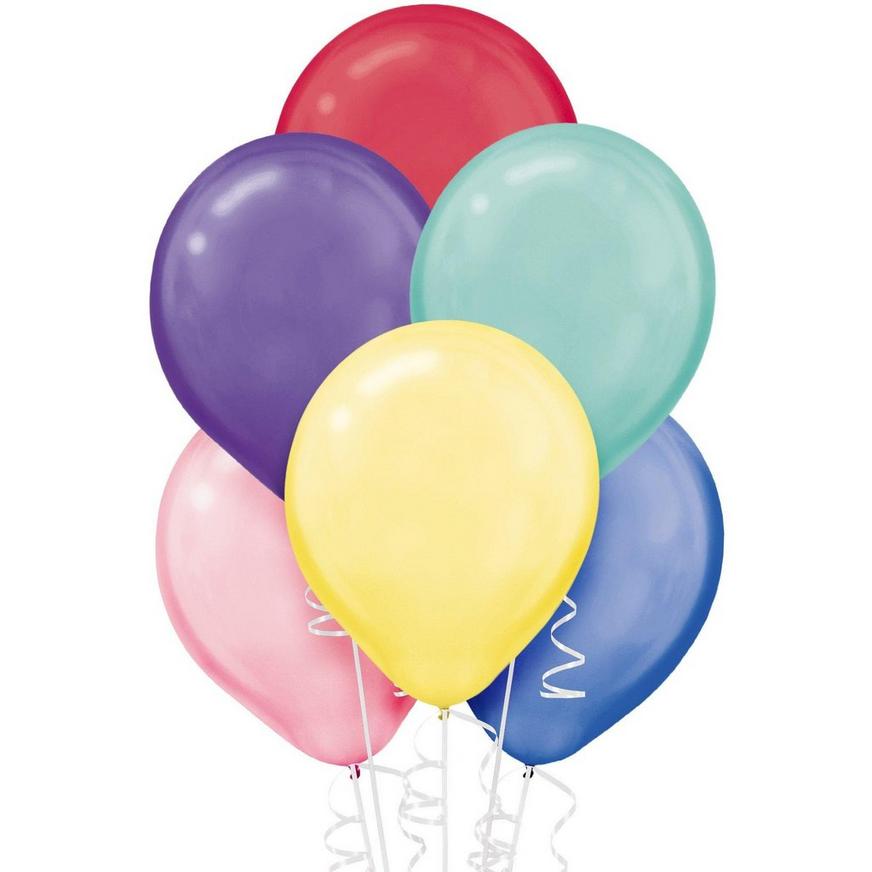Balloon Time Large Helium Tank with 30 Balloons, Ribbon & Hi-Float