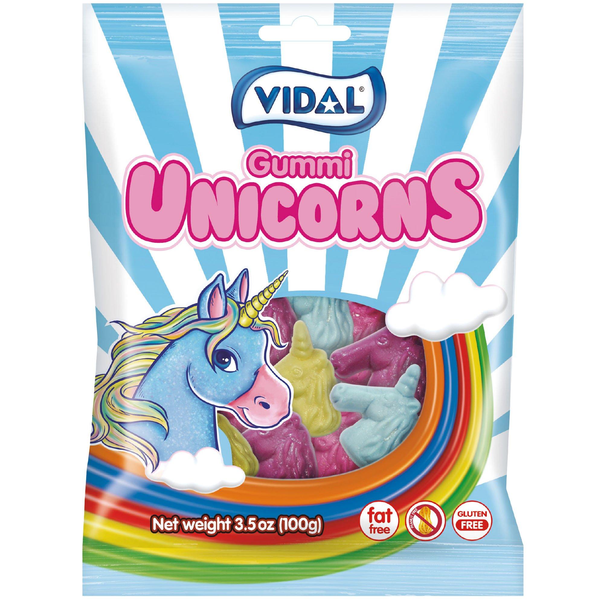 Gummi Unicorns 3.5oz Raspberry Strawberry Grape Lemon
