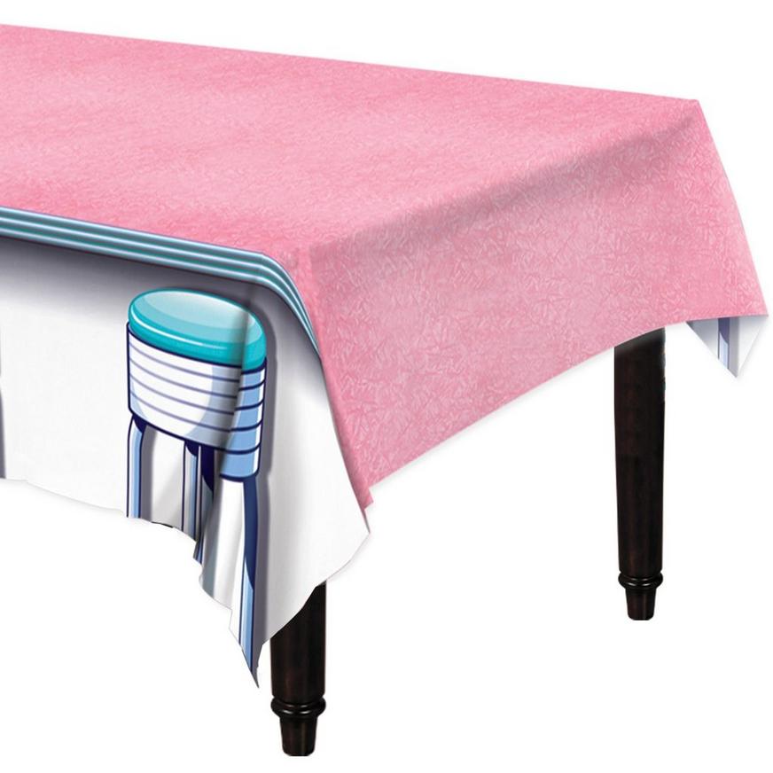 50s Diner Stool Table Cover
