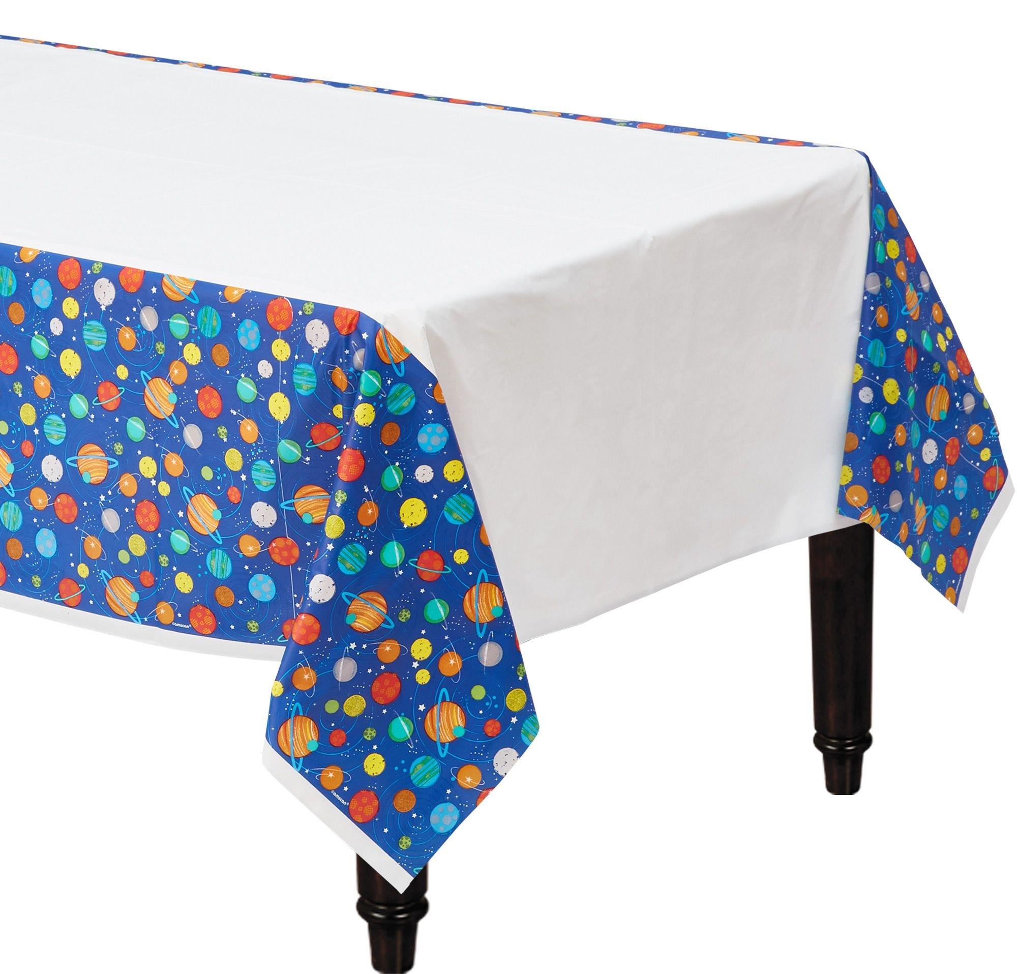Blast Off Table Cover 54in x 96in Party City