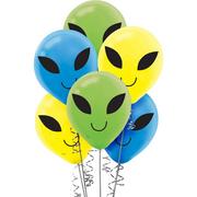 15ct, Blast Off Alien Balloons
