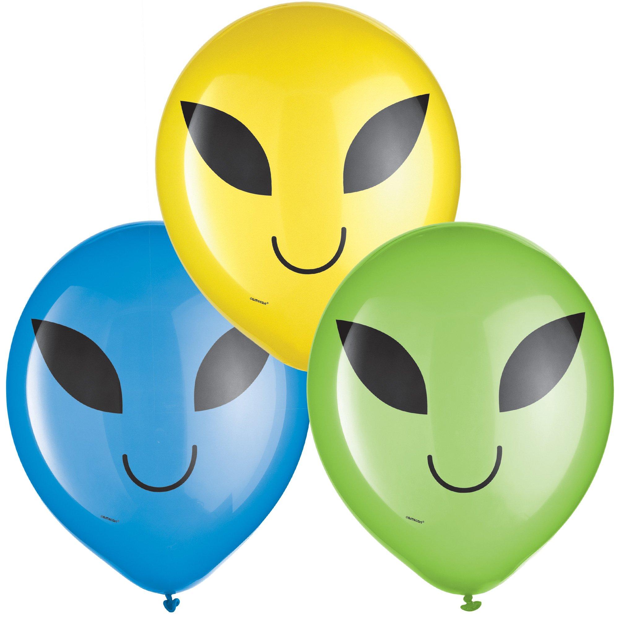 Mayflower Products Blast Off Space Alien 6th Birthday Party Supplies  Balloon