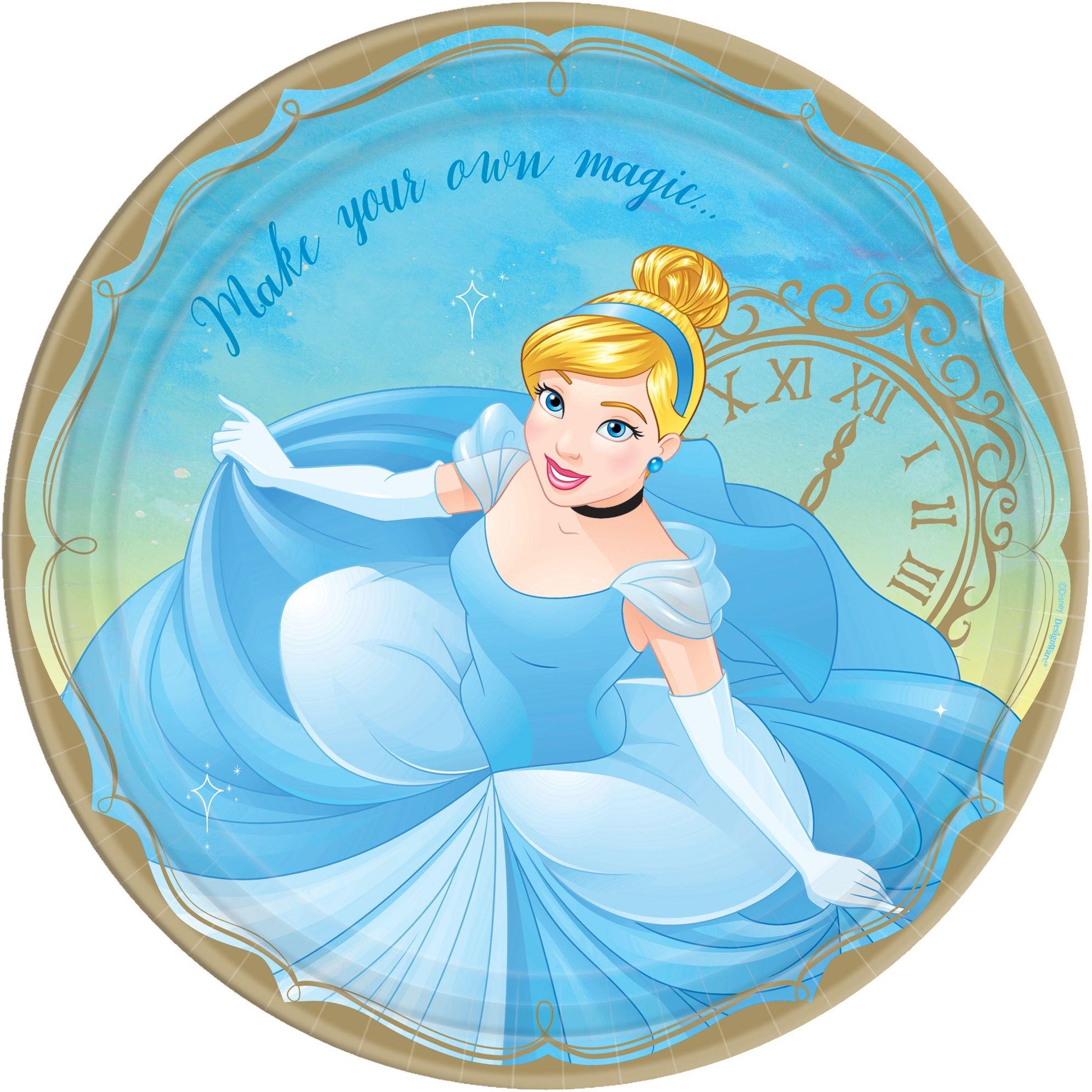 Princess Cinderella Lunch Plates 8ct