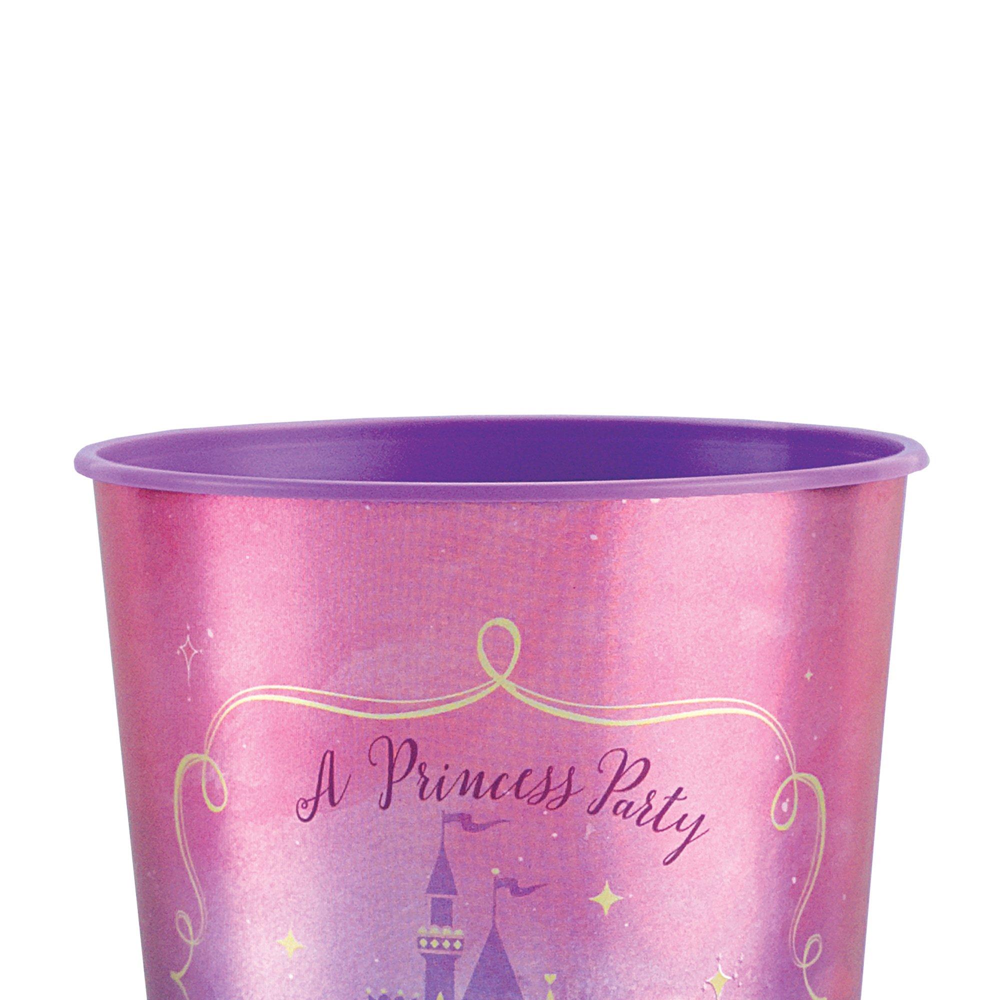 Metallic Disney Princess Plastic Favor Cup, 16oz - 100th Birthday