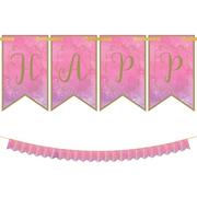 Disney Once Upon a Time Birthday Pennant Banner