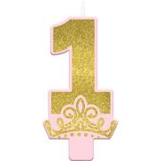 Glitter Disney Once Upon a Time Number 1 Birthday Candle
