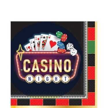 Roll the Dice Casino Lunch Napkins 16ct