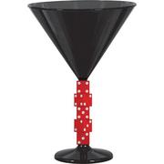 Roll the Dice Casino Martini Glass
