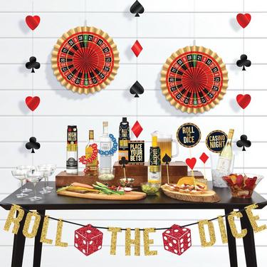 Roll the Dice Casino Bar Decorating Kit 29pc