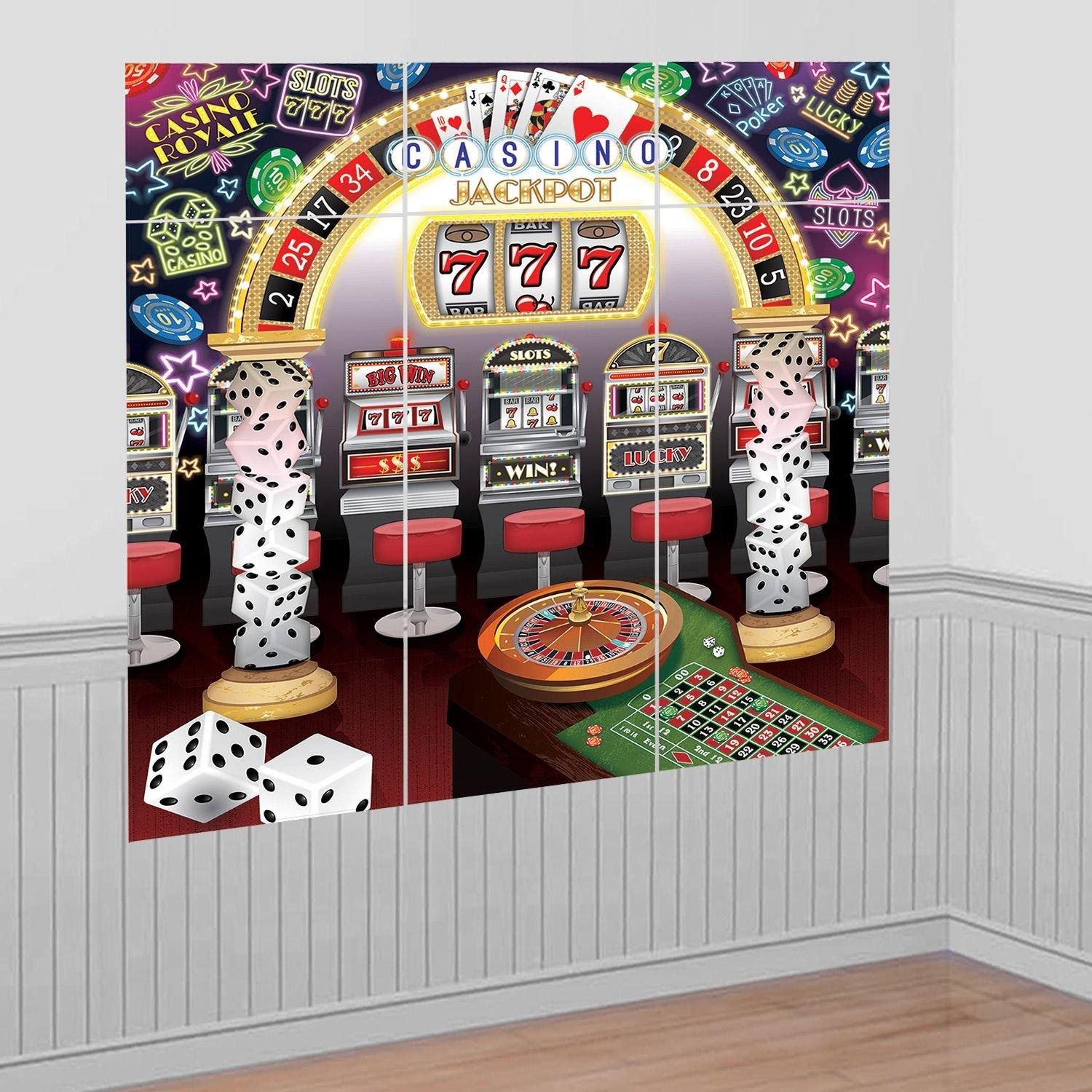 Roll The Dice Casino Bar Decorating Kit 29pc