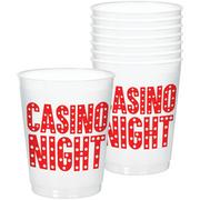 Roll the Dice Casino Frosted Stadium Cups 8ct