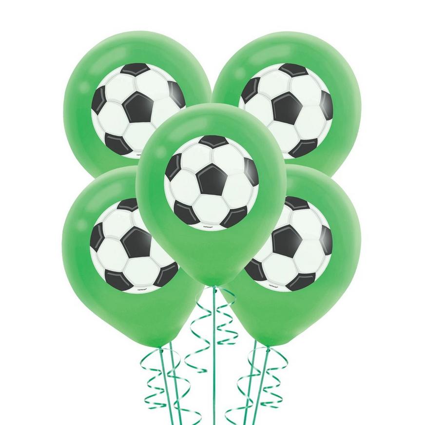 Goal Getter Goal Getter Green Soccer Ball Balloons 5ct