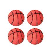 Mini Rubber Basketballs 4ct