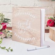Ginger Ray Boho Wooden Guest Book