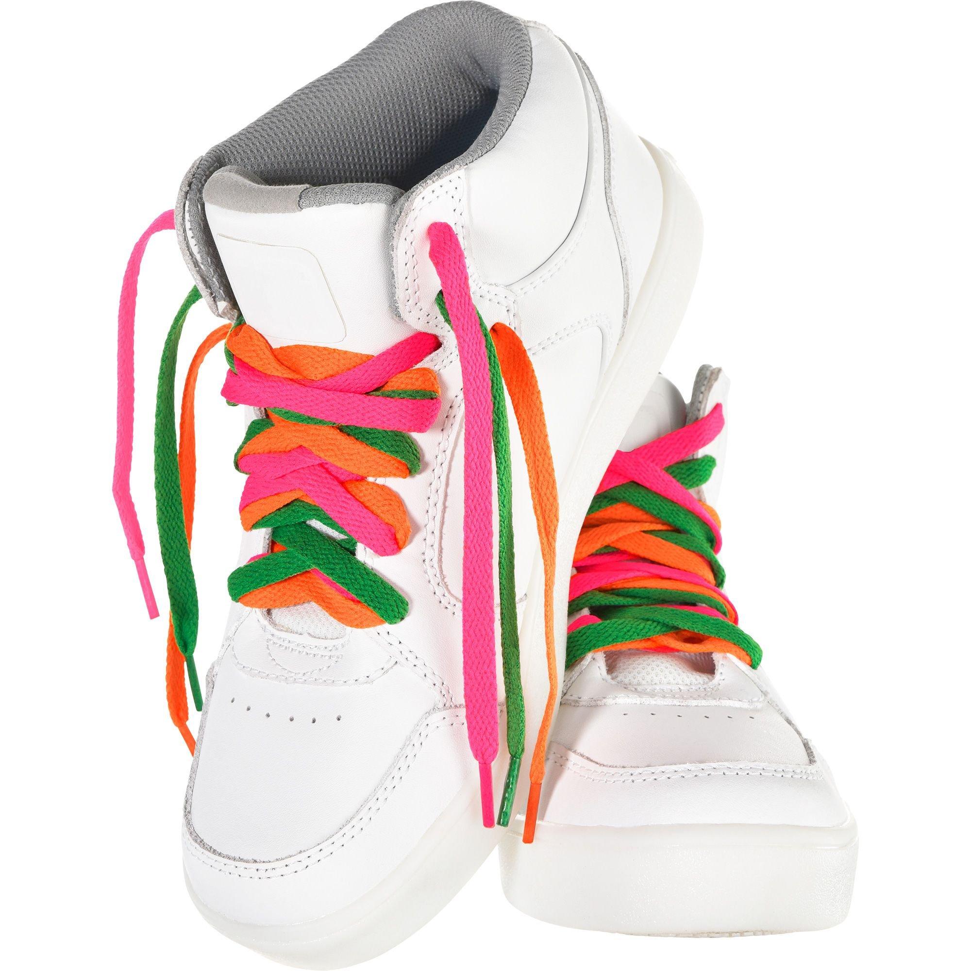 Neon Orange Off-White Style Shoelaces