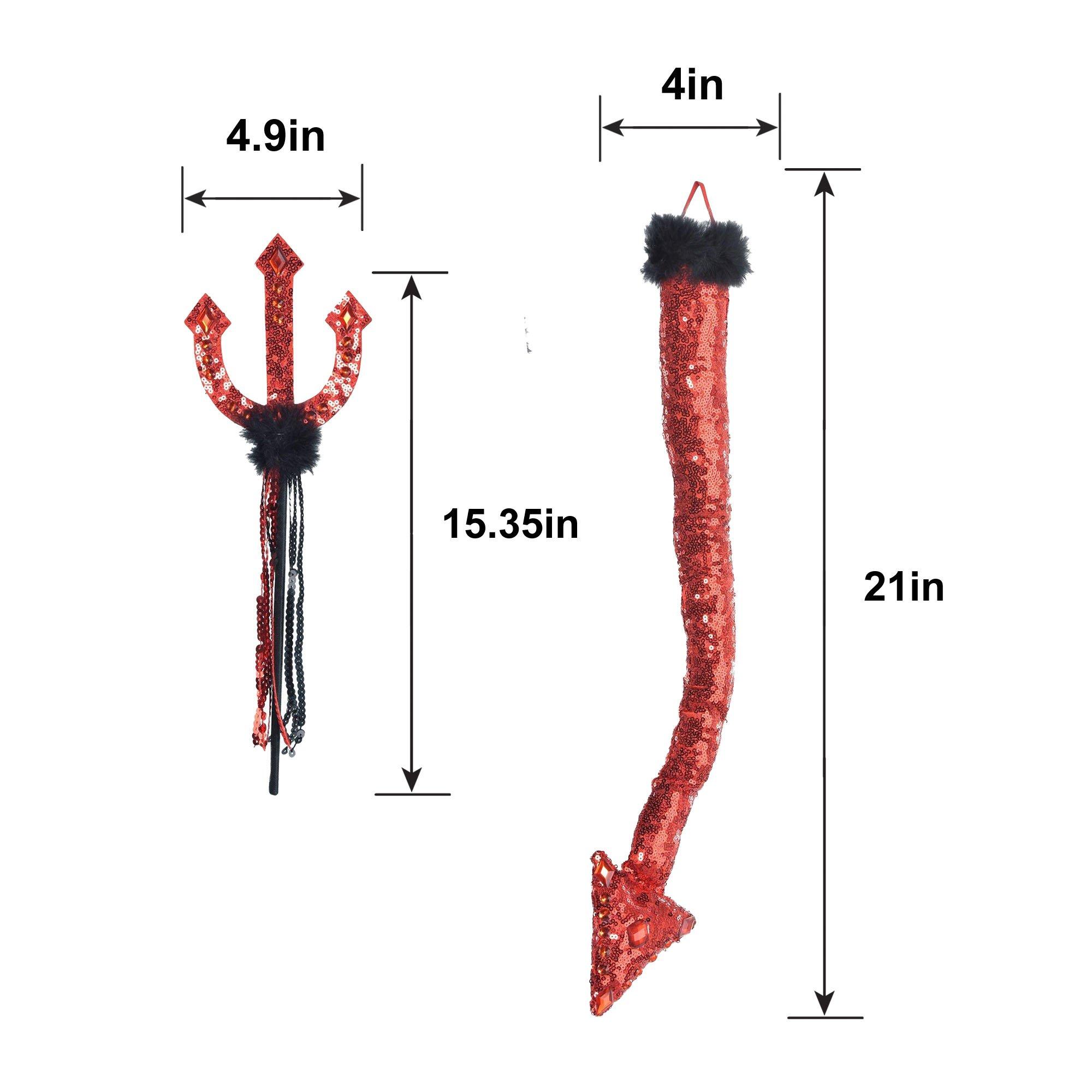 Adult Devil Tail & Pitchfork Costume Accessory Kit