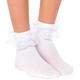 Kids' White Lace Ankle Socks